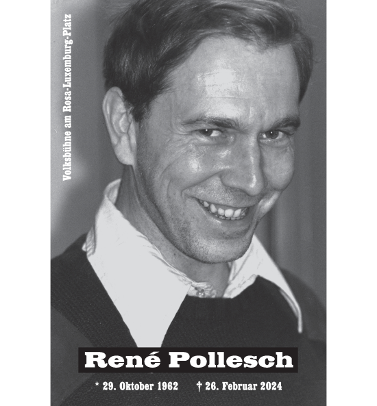 Traueranzeige von René Pollesch von Berliner Zeitung
